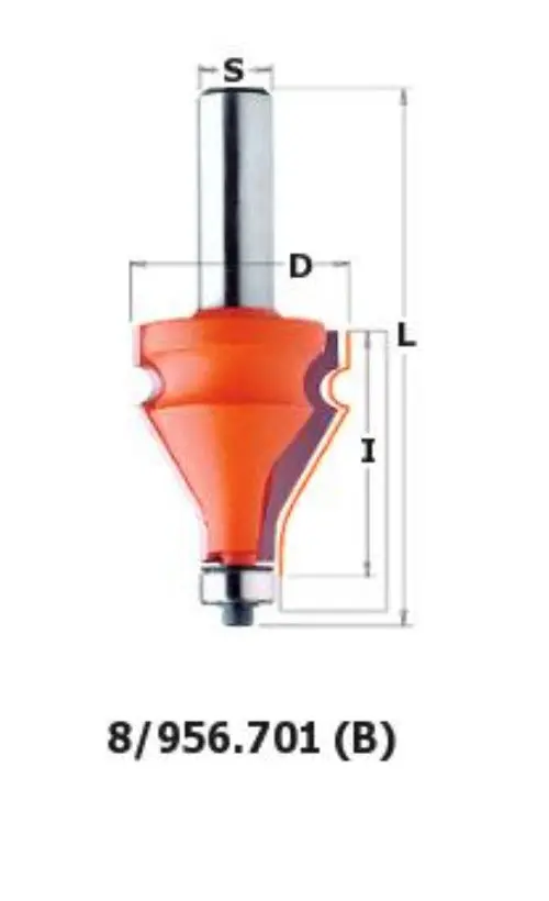 Cmt 1-3/8" Handrail Profiling Router Bit – Carbide Tipped 1