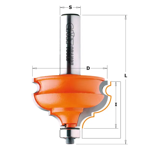 Cmt 2-Flute Molding Router Bit – Carbide-Tipped For Smooth Profiles 1