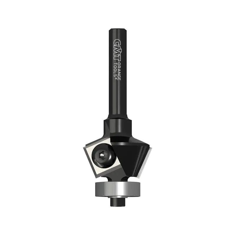 Cmt 22° Replaceable Carbide Chamfer Router Bit — Fine-Angle Edge Finishing 1