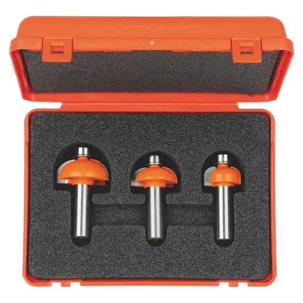 Cmt 3-Piece Cove Router Bit Set – Carbide-Tipped For Decorative Edges 1