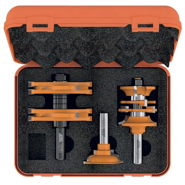 Cmt 3-Piece Entry & Interior Door Router Bit Set – Carbide-Tipped Construction 1