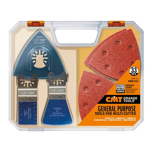 Cmt 33-Piece Oscillating Multi-Tool Accessory Kit – Universal Cutting Solutions 1