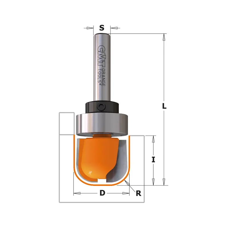 Cmt Bowl And Tray Router Bits With Carbide Tips And Guide Bearing 1