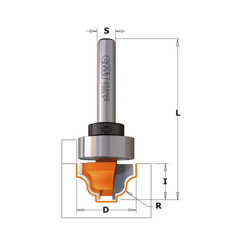 Cmt Classical Bead Router Bits With Carbide Tips And Bearing Guide 1