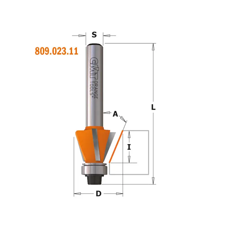 Cmt Dual-Function Combination Trimmer Router Bit – Carbide-Tipped & Bearing-Equipped 1
