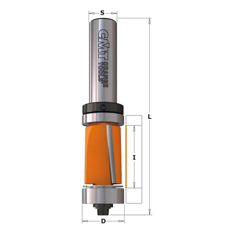 Cmt Heavy-Duty Flush Trim Router Bit – Carbide-Tipped With Industrial Bearing 1