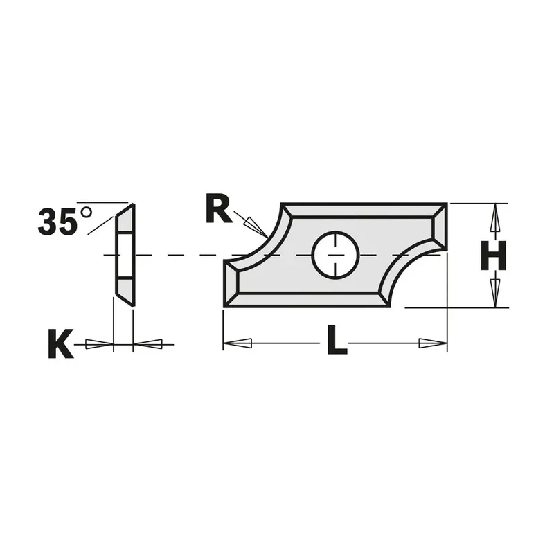 Cmt Hwm Rounding Knives – Reversible, 35° Bevel, Solid Carbide (K1920) 1