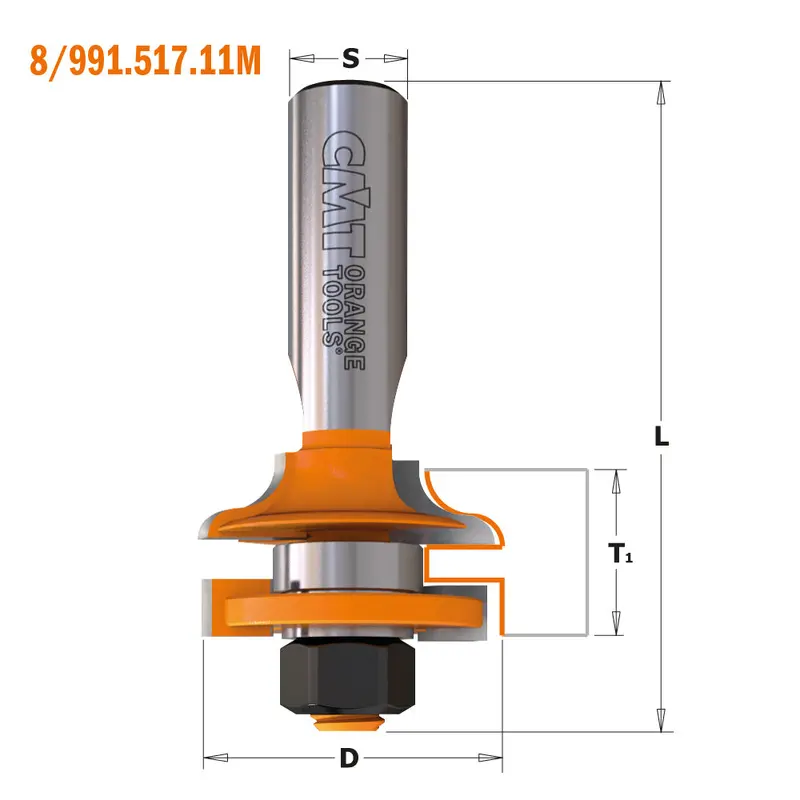Cmt Junior Ogee Rail And Stile Router Bit Set – Carbide-Tipped For Frame-And-Panel Doors 1