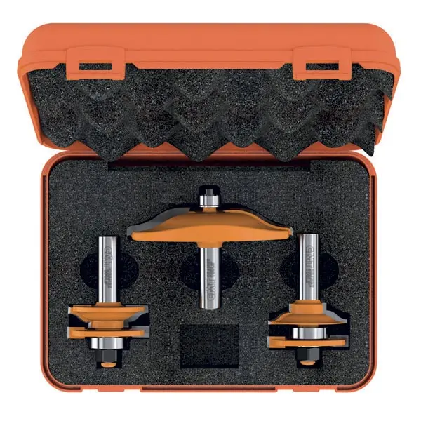 Cmt Kitchen Cabinet Router Bit Set – 3-Piece Carbide-Tipped Kit 1