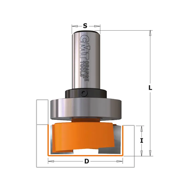 Cmt Mortising Router Bit With Carbide Tip And Guide Bearing 1