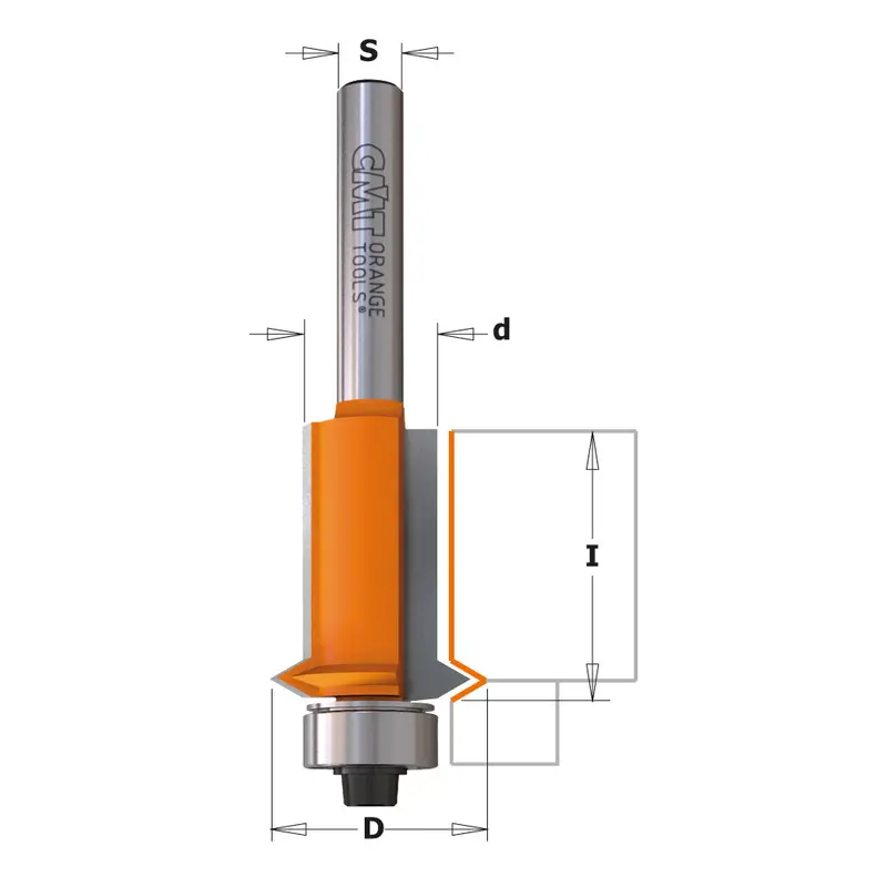 Cmt Panel Pilot Router Bits With Carbide Tips And Centering Guide 1