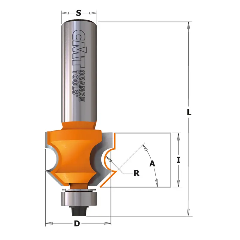 Cmt Paneling Router Bit With Carbide Tips And Bearing Guide 1