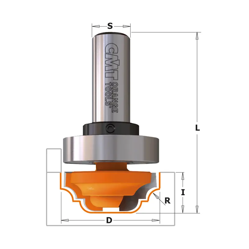 Cmt Plunge-Capable Ogee Router Bit With Bearing – Carbide Tipped 1