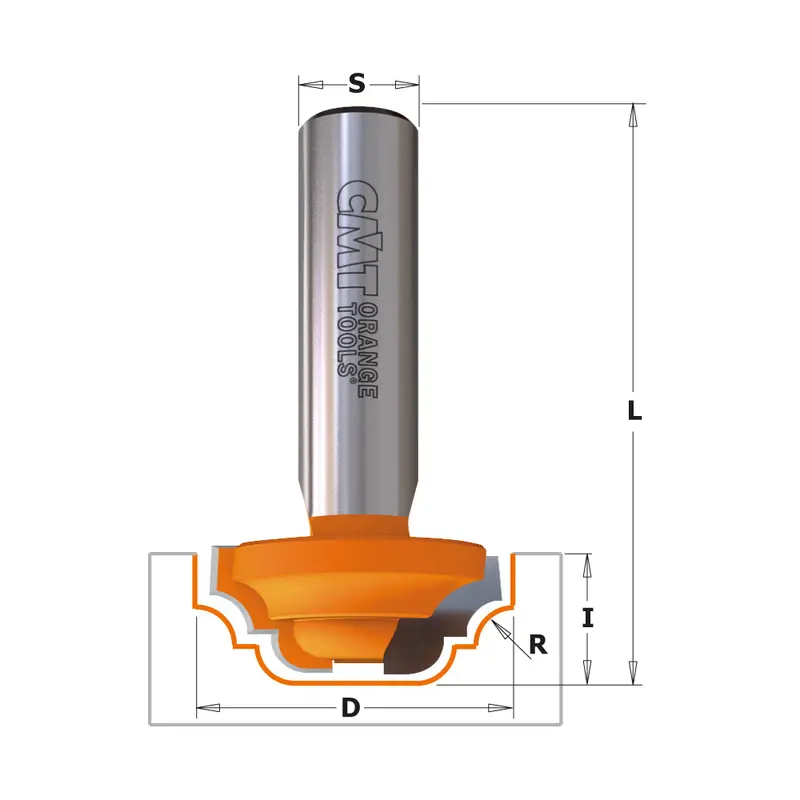 Cmt Plunge Ogee Carbide Router Bit – Without Bearing 1