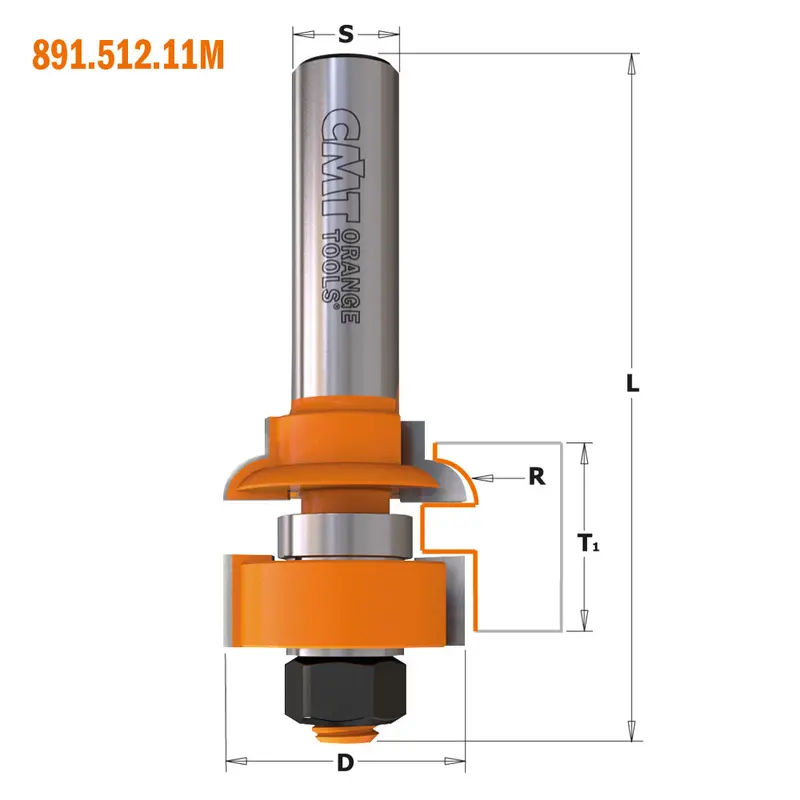 Cmt Premium Rail And Stile Router Bit Set – Carbide-Tipped For Cabinet And Door Construction 1