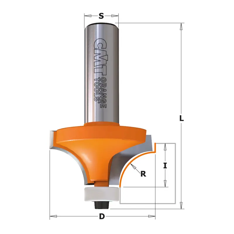 Cmt Rounding-Over Router Bits With Carbide Tips And Bearing Guide 1