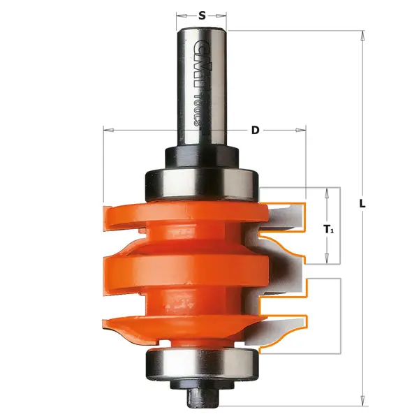 Cmt Single Rail-And-Stile Door Router Bit – Carbide-Tipped For Fine Joinery 1