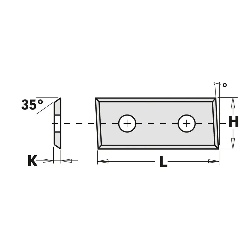 Cmt Standard Dual-Edge Carbide Insert Knives — 35° Bevel (Sold Separately) 1