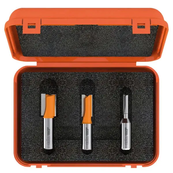 Cmt Three-Piece Plywood Grooving Router Bit Set – Carbide Tipped 1