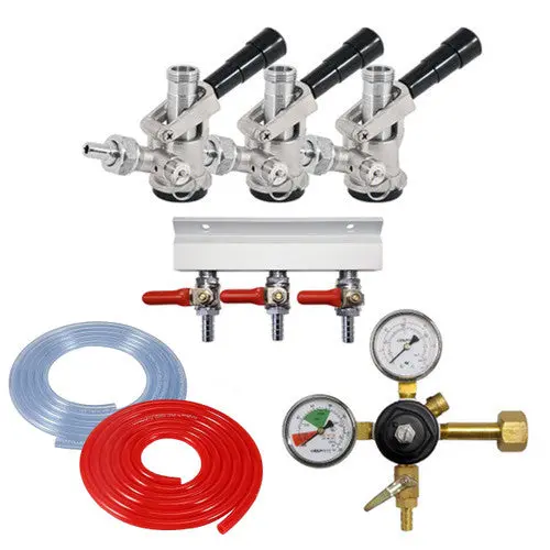Co₂-Powered Jockey Box Tap Kit – Three-Line Configuration 1