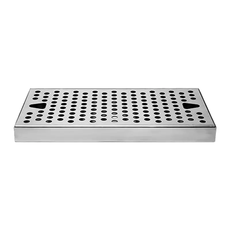 Compact Stainless Steel Countertop Drip Tray – 10" X 5" 1