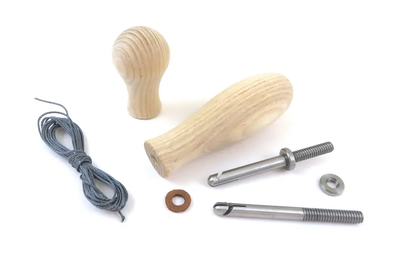 Complete Coping Saw Kit – Stainless Steel Pins, Ergonomic Handles, Twine, And Friction Washers (Dce) 1