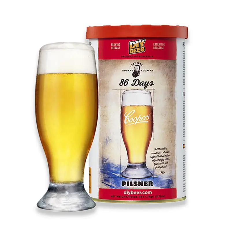 Coopers Pilsner '86 Days' Homebrew Kit – 6 Gallons (23 Liters) 1