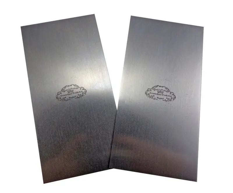 Crown Hand Tools Sheffield Cabinet Scraper Set – 2-Piece Rectangular 2.5" X 5" (Model 375) 1