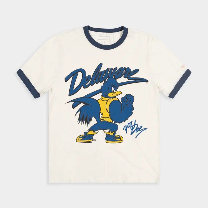 Delaware Fightin' Blue Hens Youdee Ringer T-Shirt 1