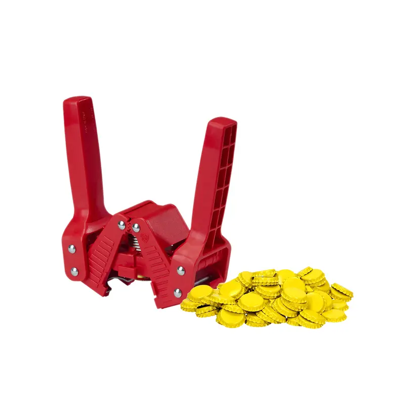 Emily-Style Bottle Capper With Ferrari-Red-And-Yellow Caps – 144-Pack 1