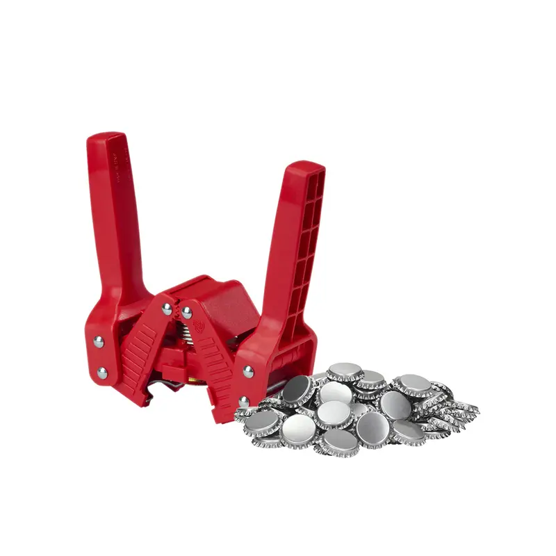 Emily-Style Bottle Capper With Ferrari Red & Silver Caps (144-Count) 1
