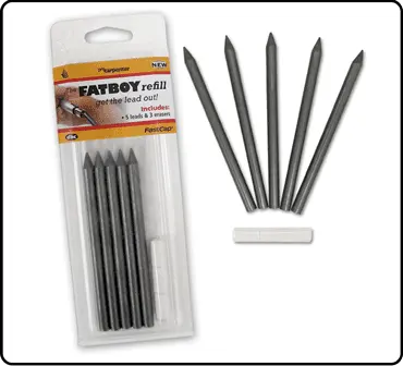 Fastcap Fatboy Pencil Refill Kit: Lead & Eraser Replacement Pack 1