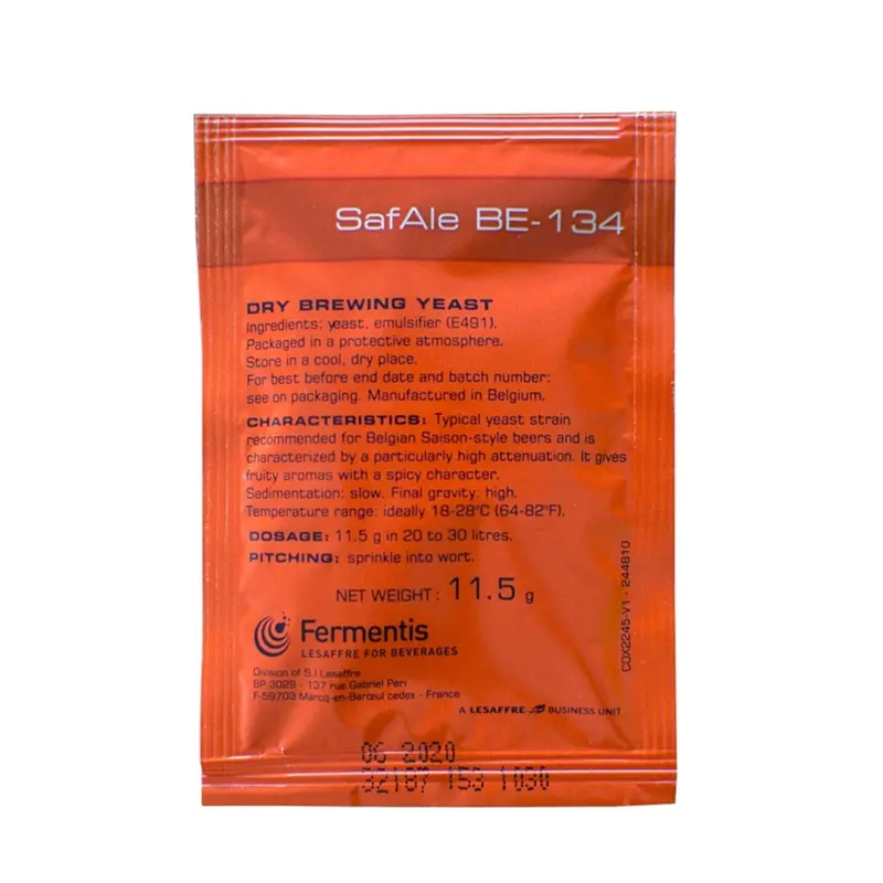 Fermentis Safale Be-134 Belgian Ale Dry Yeast – 11.5G Sachet 1