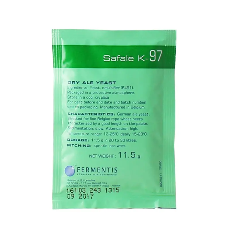 Fermentis Safale K-97 Dry Yeast – German Kölsch Ale Strain (11.5 G) 1