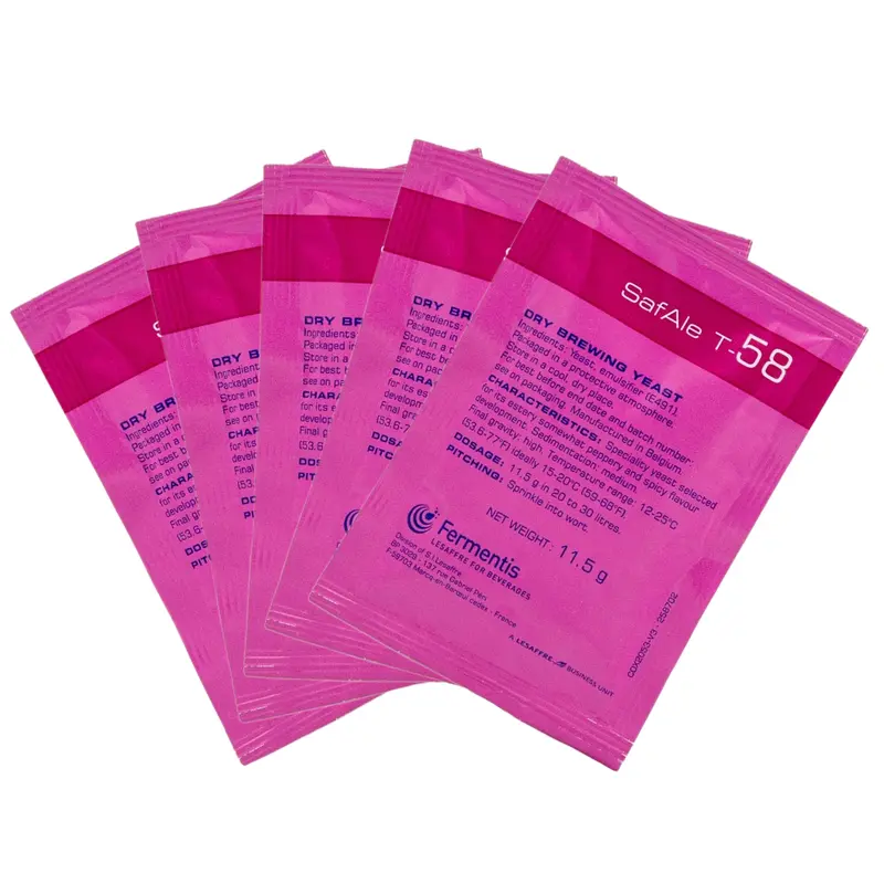 Fermentis Safale T-58 Dry Brewing Yeast – 11.5 G Sachets (Pack Of 5) 1