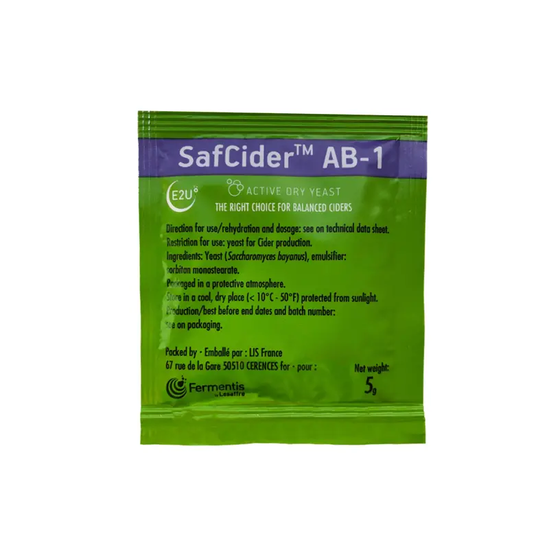 Fermentis Safcider Ab-1 Dry Cider Yeast – 5G Fast-Fermenting Strain 1