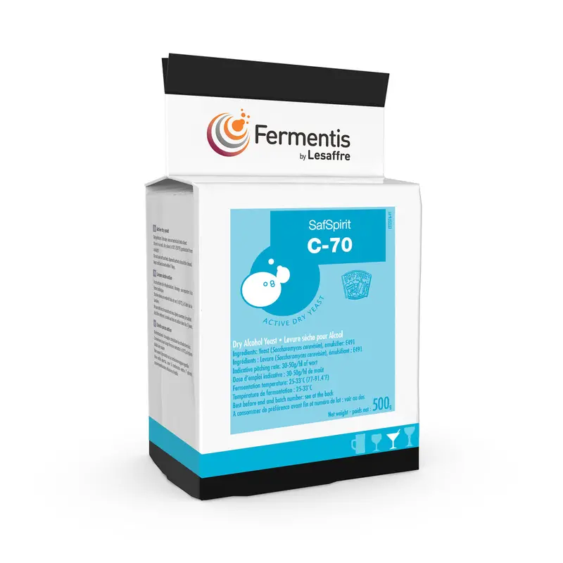 Fermentis Safspirit C-70 Dry Yeast – Neutral Spirit Yeast (500 G Brick) 1