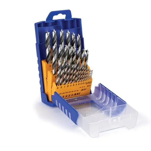 Fisch Imperial 29-Piece Brad Point Drill Bit Set – Chrome Vanadium, Double-Flute, 1.5875Mm To 12.7Mm In Storage Case 1