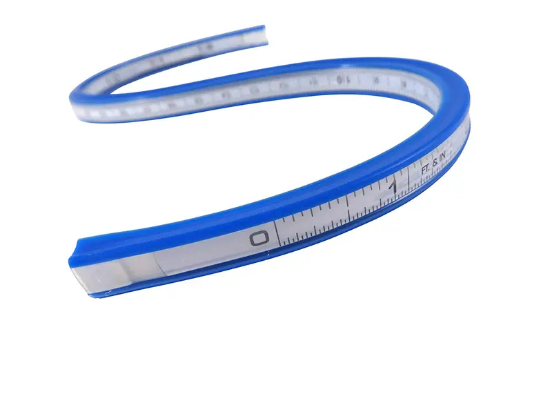 Flexible Curve Measuring Ruler — Bendable Stainless Steel Tape For Irregular Surfaces 1
