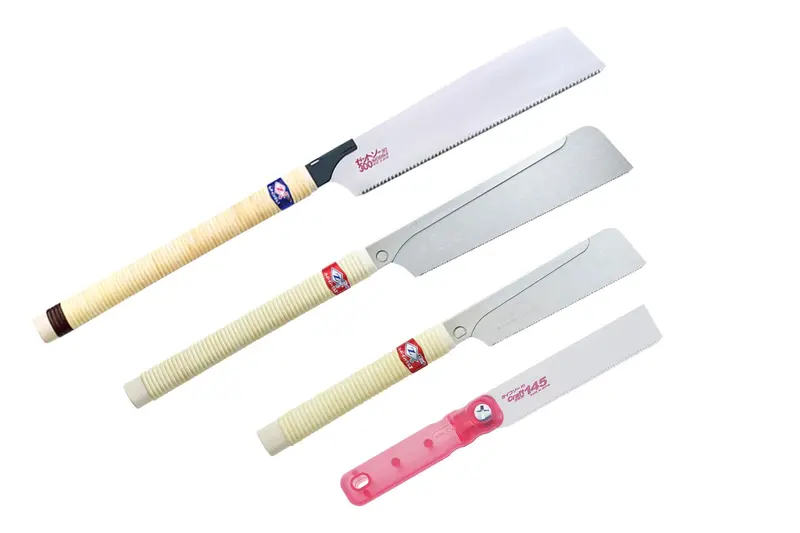 Four-Piece Japanese Zet-Saw Collection: Dozuki, Kataba, And Flush-Cut Models 1