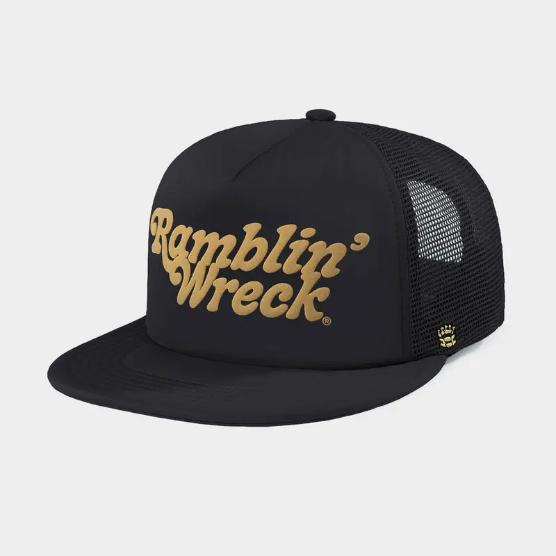 Georgia Tech Yellow Jackets 'Ramblin' Wreck' Puff Print Trucker Hat 1