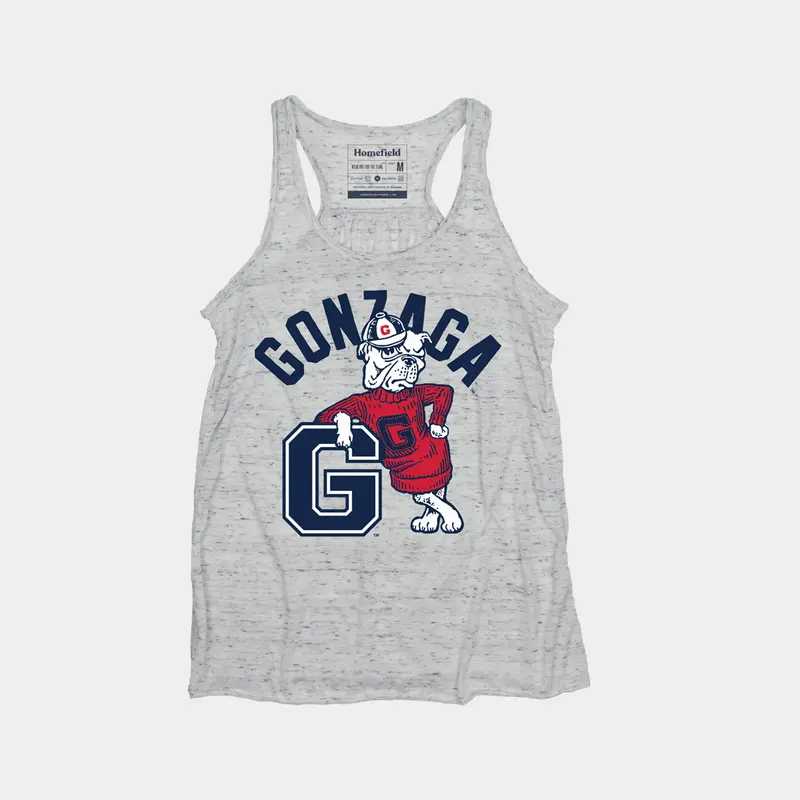Gonzaga Bulldog Mascot Women'S Vintage Tank Top 1