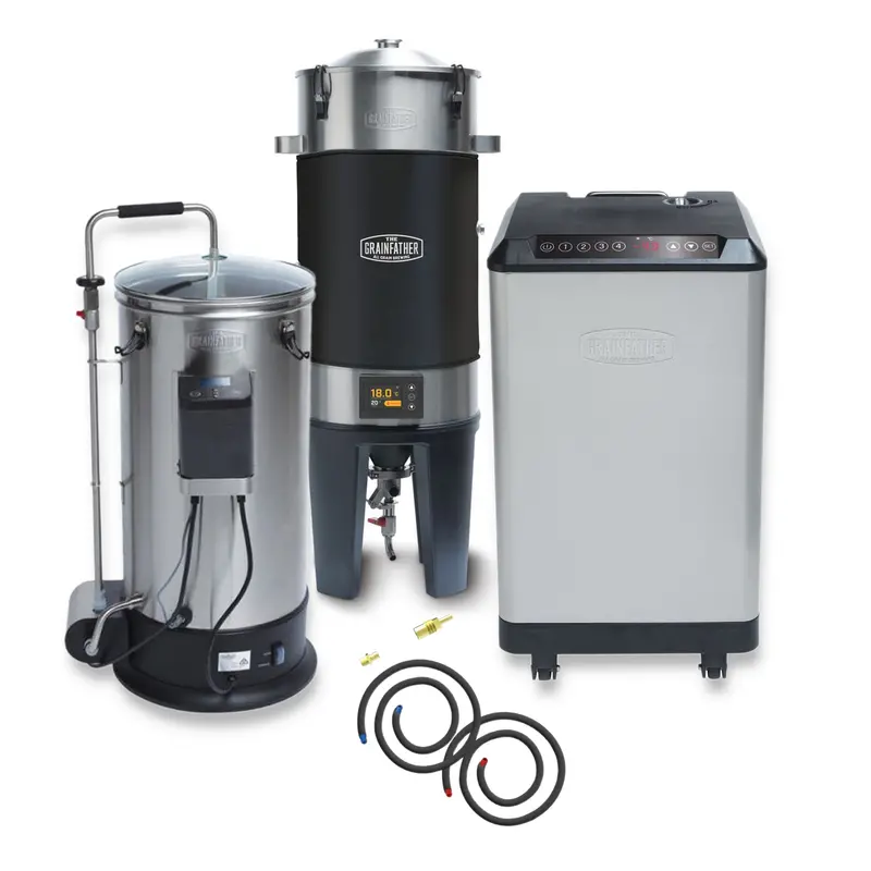 Grainfather G30 (V3) All-In-One Brewing System With Conical Pro Fermenter, Insulation Jacket, And Glycol Chiller 1
