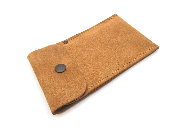 Handcrafted French Leather Cabinet Scraper Storage Wallet 1