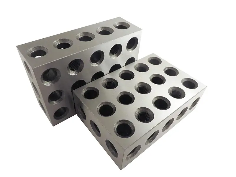 Hardened 2-4-6 Block Set — Matched Pair Featuring 23 Precision Holes Per Block 1
