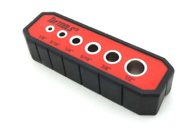 Hardened Steel Drill Guide – Six Precision Pilot Holes (1/8–1/2 Inch) For Accurate Drilling 1