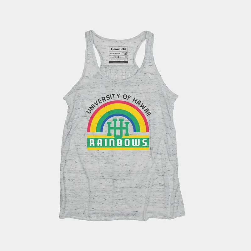 Hawaii Rainbow Warriors Women'S Retro Tank Top 1