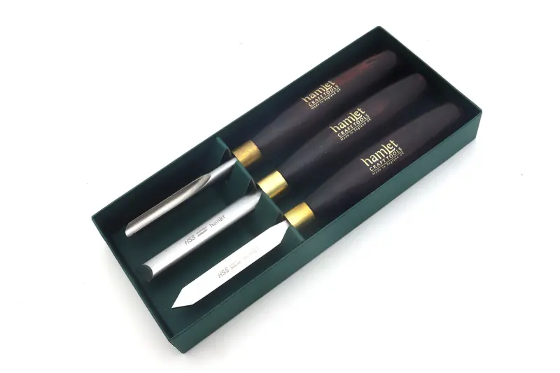 Henry Taylor Hamlet M2 Hss 3-Piece Pen-Making Woodturning Set 1