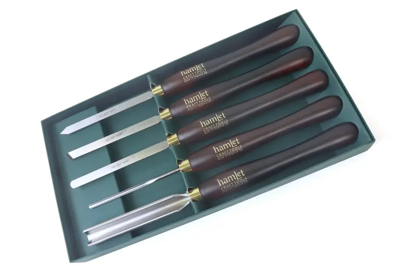 Henry Taylor Hamlet M2 Hss 5-Piece Woodturning Tool Set (Boxed) 1