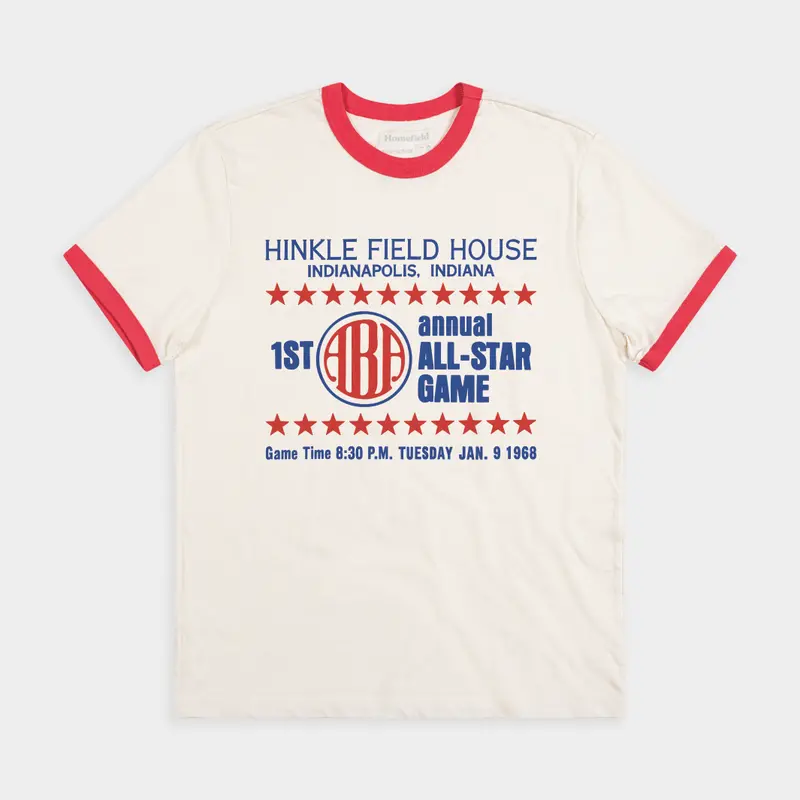 Hinkle Fieldhouse Aba All-Star Ringer Tee 1